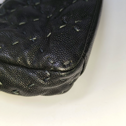 Chanel Wild Stitch Medium Black Calfskin Leather Flap Bag Gold Hardware, 2011