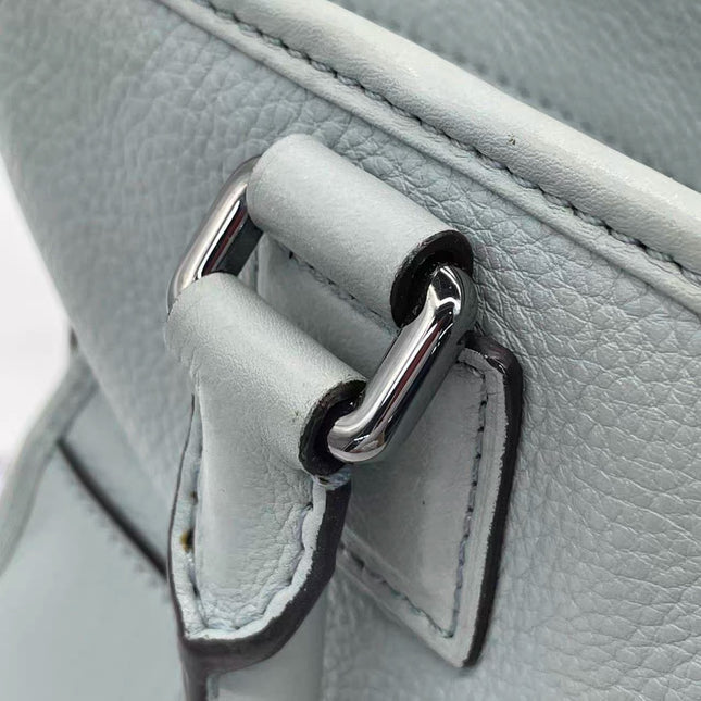 Loewe Amazona 29 Blue Leather Elephant Lock Silver-tone Hardware