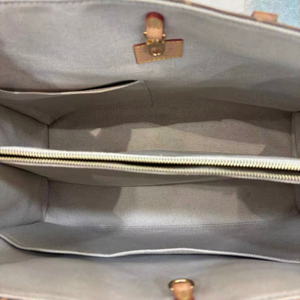 Louis Vuitton Voyage OnTheGo Large Brown Monogram Crossbody Tote Flight Mode