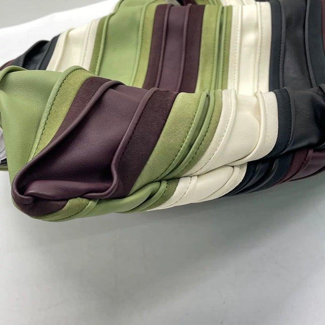 Bottega Veneta Hop Large Stripe Leather Hobo Bag 54cm