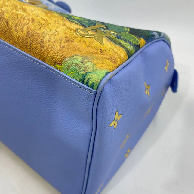 Louis Vuitton x Jeff Koons Speedy 30 Van Gogh Top Handle Bag