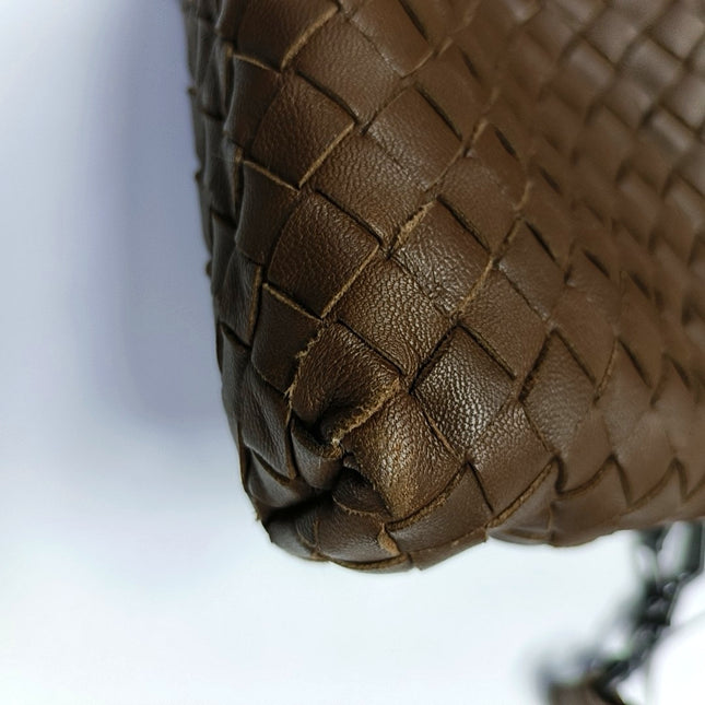 Bottega Veneta Maxi Convertible Tote Dark Chocolate Brown Leather 50cm