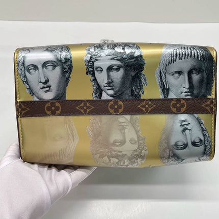 Louis Vuitton Speedy 25 Bandouliere Fornasetti Museum Gold