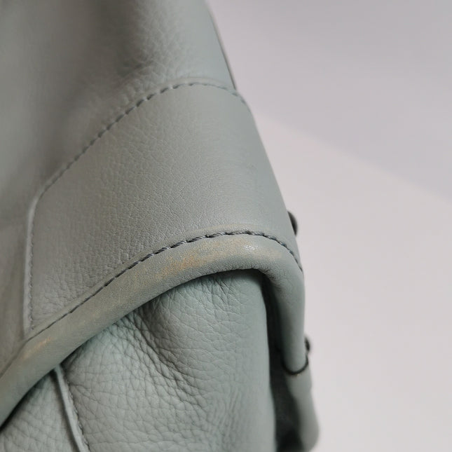 Loewe Amazona 29 Blue Leather Elephant Lock Silver-tone Hardware