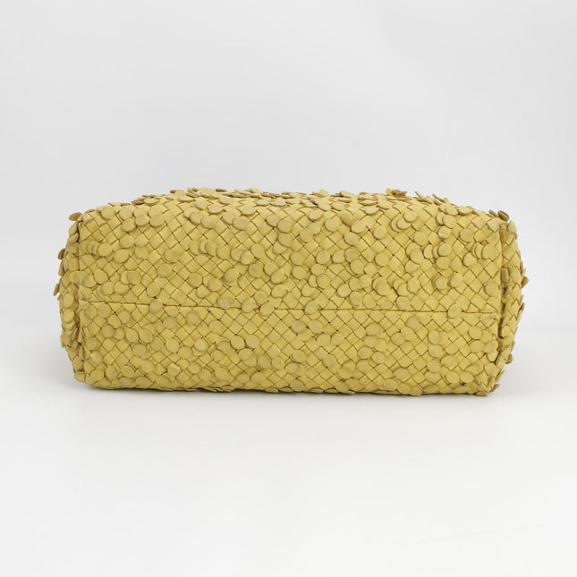 Bottega Veneta Cabat Limited Poussin Paillettes Tote Yellow