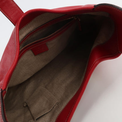 Gucci Jackie Vintage Bouvier Hobo Red Leather with Web Accent