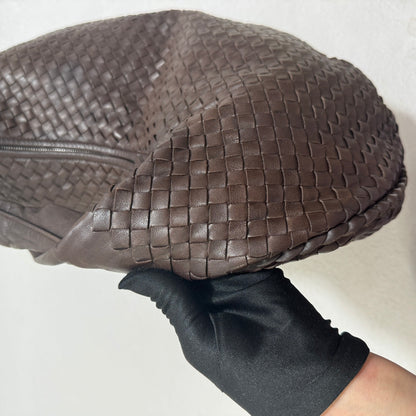 Sold Bottega Veneta Belly Hobo Intrecciato Lambskin Leather Milk Chocolate Brown Large 50cm