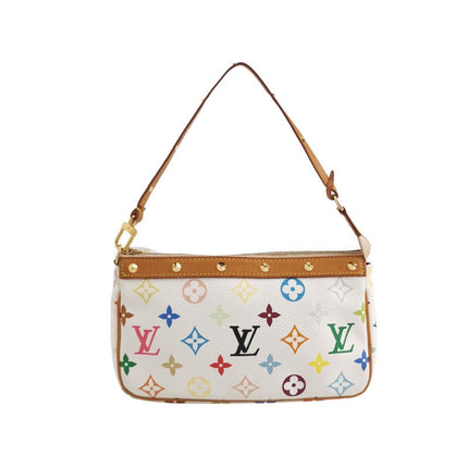 Louis Vuitton x Takashi Murakami Pochette Accessoire White Multicolor-Luxbags