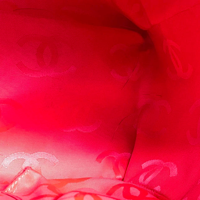 Chanel Cambon Multi-pocket Ligne Reporter Bag Medium Black CC on Black Calfskin Leather