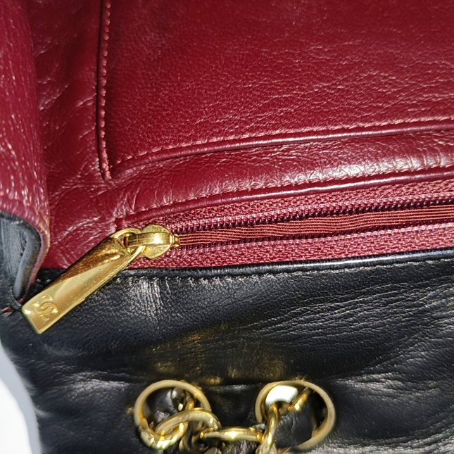 Sold Chanel Classic Flap Jumbo 2009 Black Lambskin Leather Single Flap with Gold Hardware