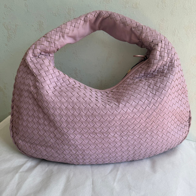 Bottega Veneta Hobo Bag Lambskin leather Lilac Purple Large 47cm