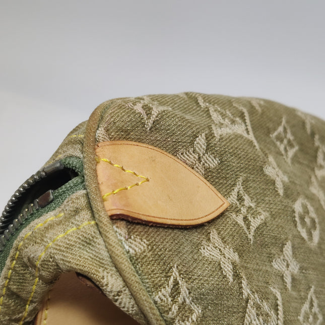 Louis Vuitton Green Denim Neo Speedy Boston Bag