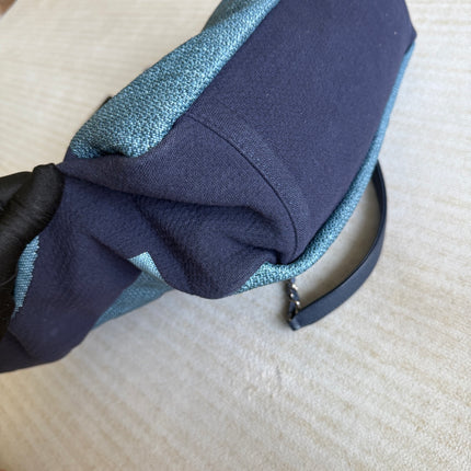 Chanel Deauville Tote Medium Navy Denim Top Handle