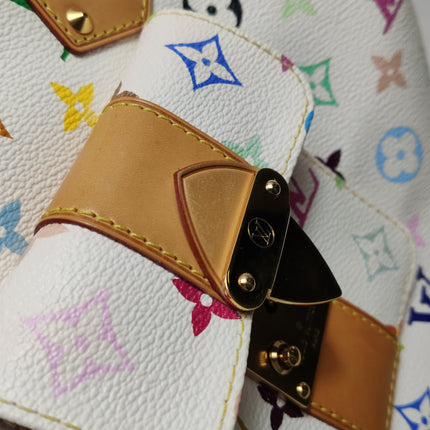 Louis Vuitton x Takashi Murakami Speedy 30 Lock White Multicolor