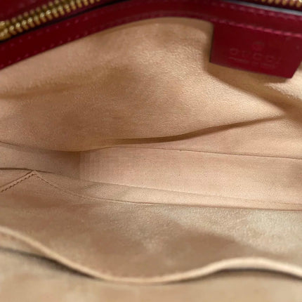 Gucci Jackie 1961 Red Burgundy Leather Bag Small Shoulder Bag