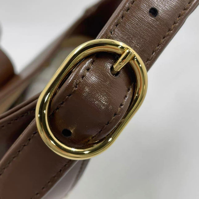 Gucci Jackie 1961 Small Brown Smooth Leather Bag