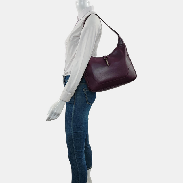 Hermès Trim 31 Purple Raisin Epsom Leather Shoulder Bag