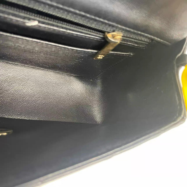 Chanel Classic Flap Mini 2016 Black Lambskin Leather Gold Hardware