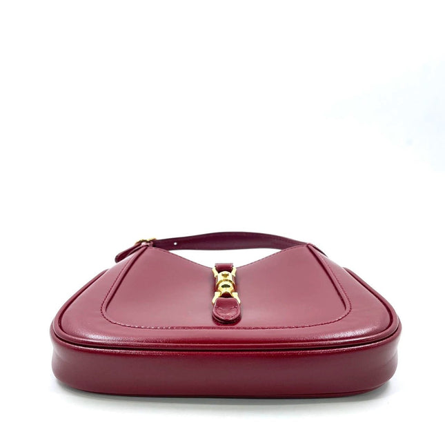 Gucci Jackie 1961 Mini Red Burgundy Leather Bag No Strap
