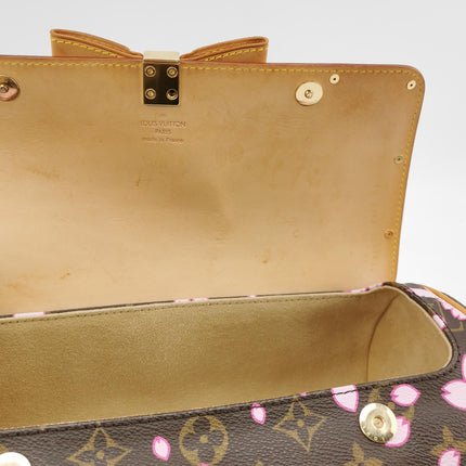 Louis Vuitton x Takashi Murakami Papillon 28 Cherry Blossom Monogram Handbag