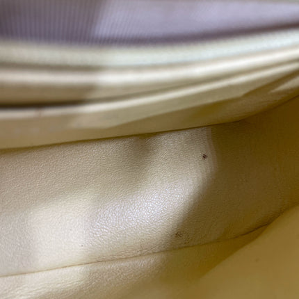 Chanel Classic Flap Rectangular Mini Yellow Patent Leather Silver HW, 2014-2015