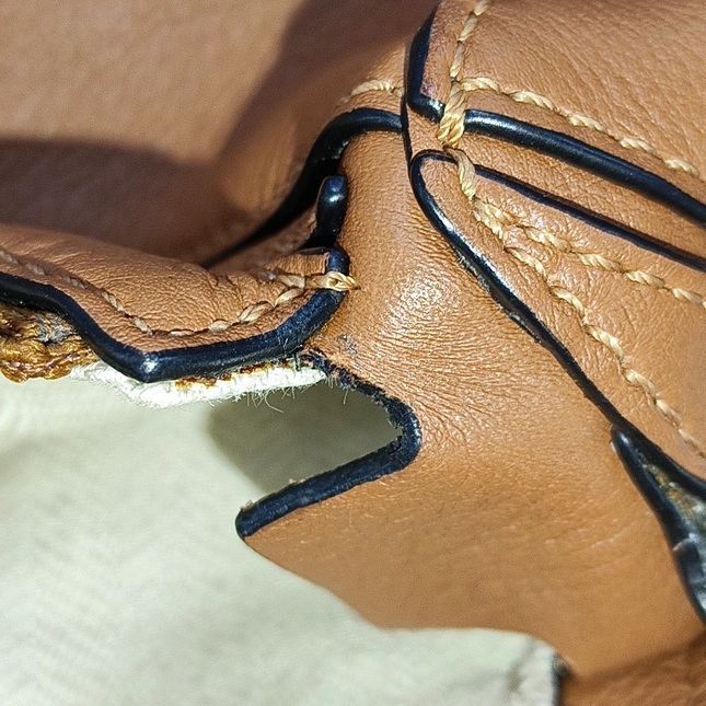 Sold Loewe Puzzle Mini Caramel Tan Calfskin Leather Crossbody Bag