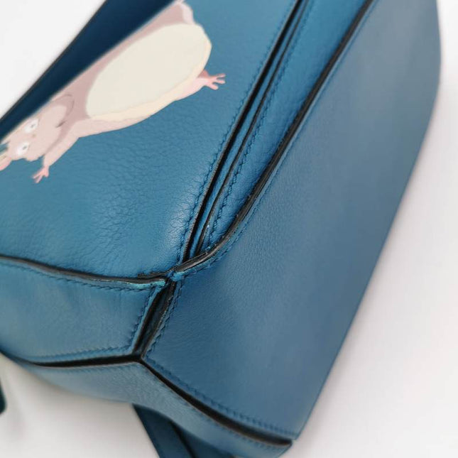 Loewe x Spirited Away Studio Ghibli Collection Puzzle Small Blue Crossbody Bag