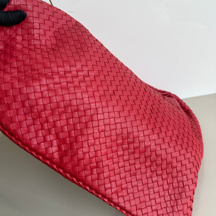Bottega Veneta Veneta Hobo Maxi Dark Red Leather 51cm