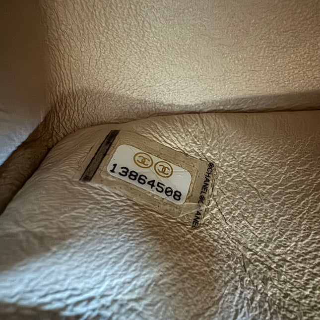 Chanel Timeless Classic Flap Medium Beige Caviar Leather Gold Hardware, 2009-2010