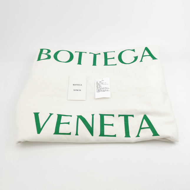 Bottega Veneta XXL Snap Tote Black Intrecciato Leather With Pouch