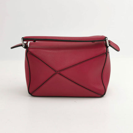 Sold Loewe Puzzle Mini Red Calfskin Leather Crossbody Bag