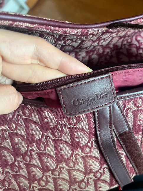 Sold Dior Saddle Vintage Red Burgundy Oblique