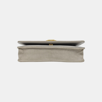 Chanel Wallet on Chain Boy Flap Grey Caviar Leather Gold Hardware 2018