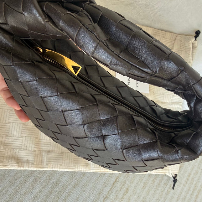 Bottega Veneta Jodie Mini Dark Chocolate Brown Leather