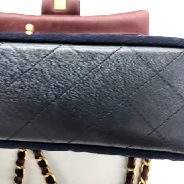 Chanel Medium Classic Double Flap Bag Métiers d'Art Paris-Hamburg 2018 Wool Nautical Charms