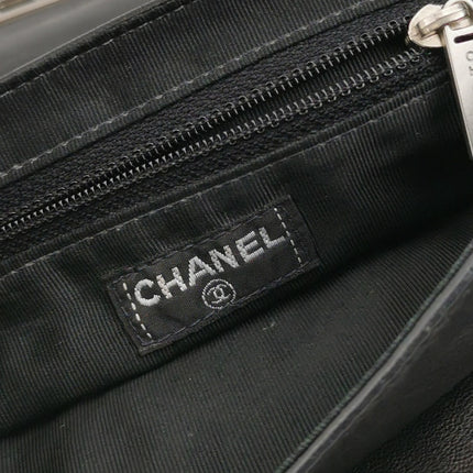 Chanel 2.55 Black Lambskin Square Stitching Shoulder Bag