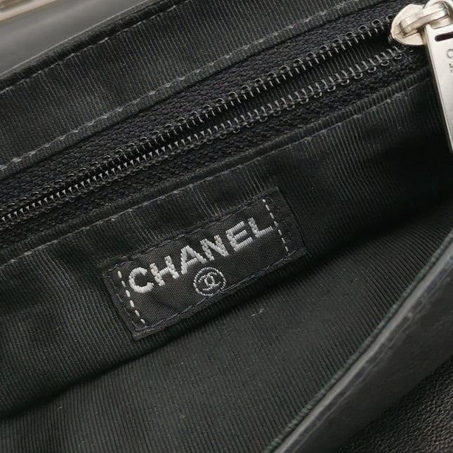 Chanel 2.55 Black Lambskin Square Stitching Shoulder Bag