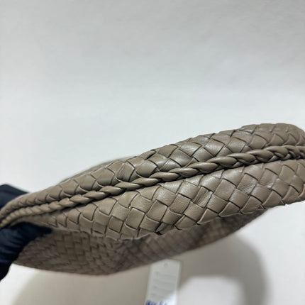 Sold Bottega Veneta Hobo Bag Lambskin leather Grey Medium 40cm
