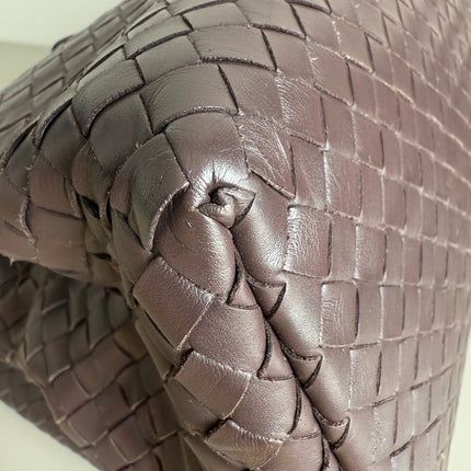 Bottega Veneta Roma Large Intrecciato Nappa Leather Dark Brown 35cm