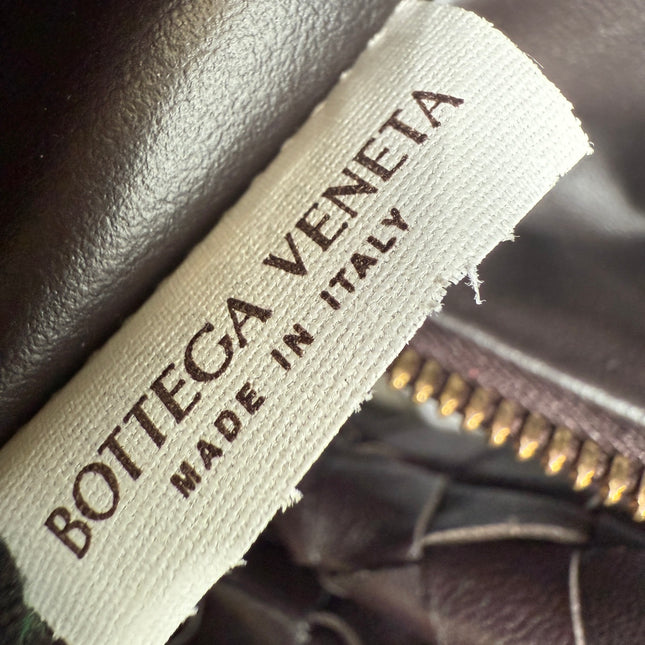 Bottega Veneta Teen Jodie Fondant Dark Chocolate Brown Leather