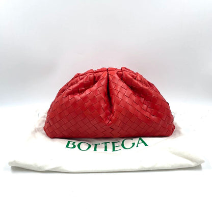 Sold Bottega Veneta Pouch Large Intrecciato Leather Clutch Red