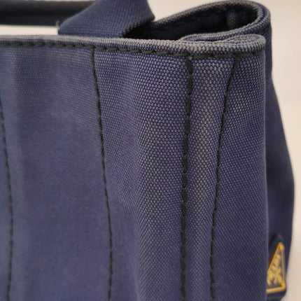 Sold Prada Canape Canvas Tote Small Navy with Strap