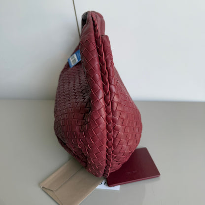 Bottega Veneta Belly Hobo Intrecciato Ancora Red Nappa Leather Medium 40cm