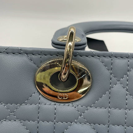 Sold Lady Dior Small My Abcdior Pale Blue Lambskin Cannage Leather