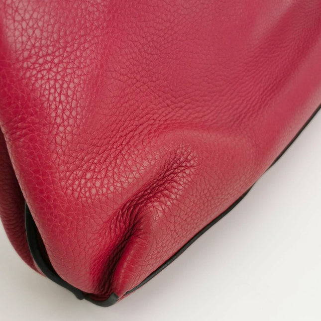 Sold Gucci Pink Leather Small Bamboo Daily Top Handle Bag