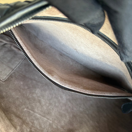 Bottega Veneta Intrecciato Hobo Bag Medium Black Leather 47cm NEVER WORN
