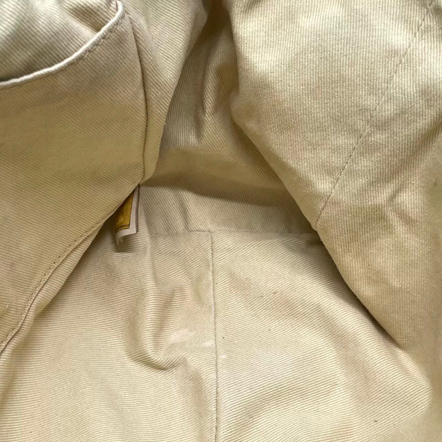 Chanel Deauville Tote Navy Denim Cloth Leather Chain Strap Small 34cm