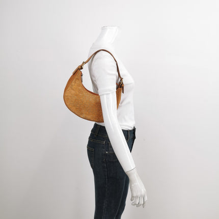 Sold Celine Ava Hobo Pumpkin Camel Suede Leather Shoulder Bag