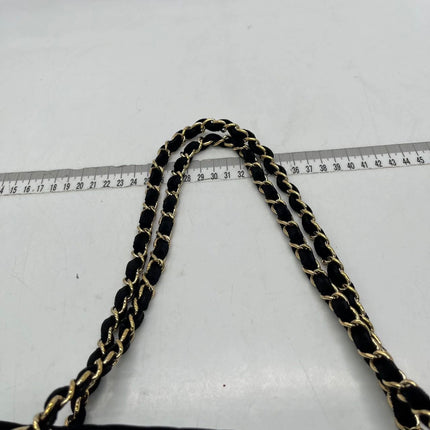 Chanel Classic Flap Medium Black Velvet Gold Hardware, 2014-2015