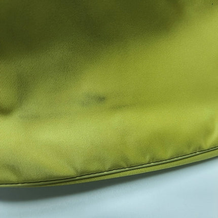 Prada Cleo Nylon Yellow Gold-tone Chain Shoulder Bag